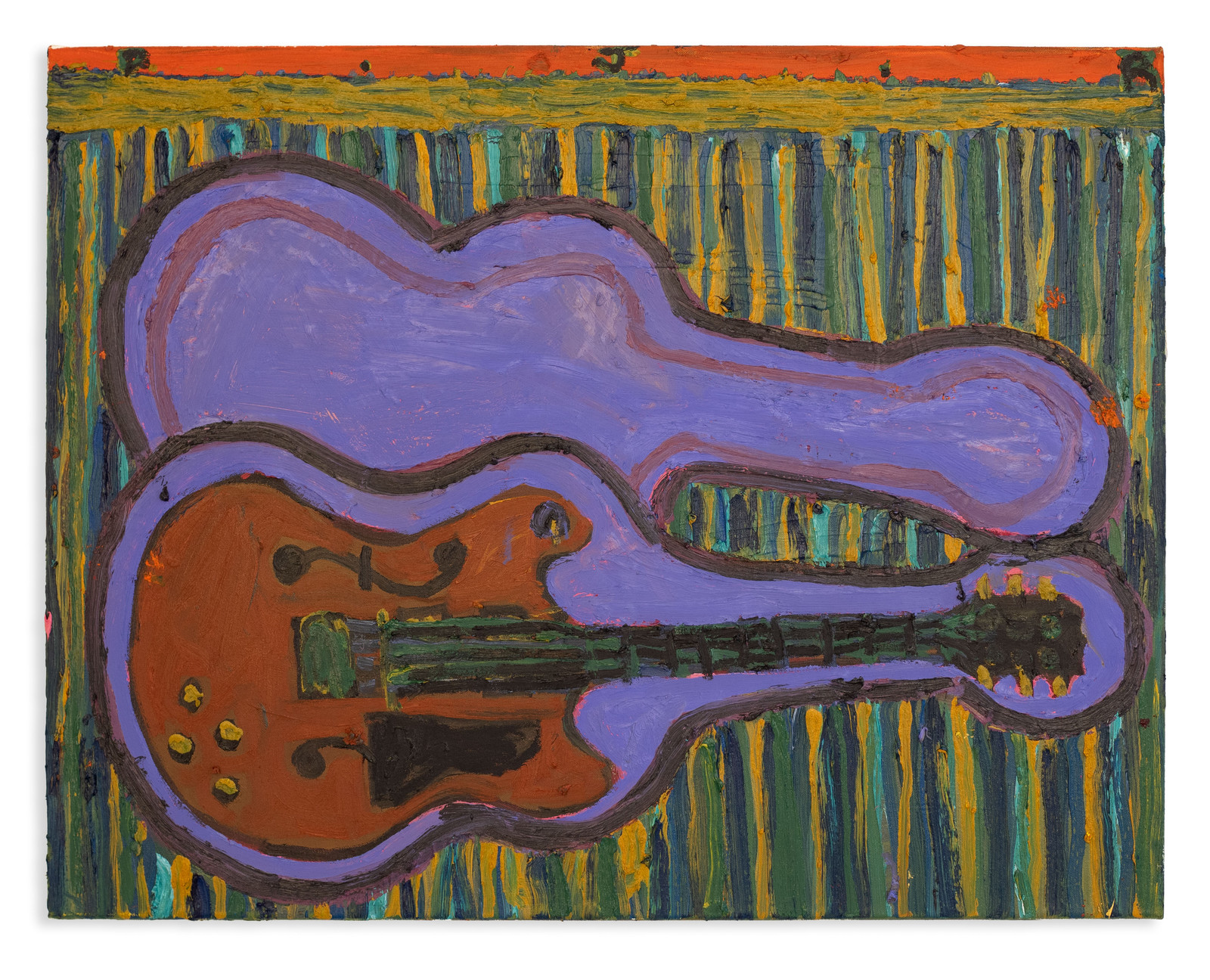 Danny Romeril, Original hard shell case, 2020, Öl auf Leinwand, 70 x 90 cm, Galerie Thomas Fuchs