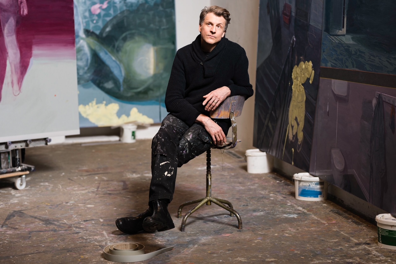 Ruprecht von Kaufmann in seinem Atelier, Foto: Peter Adamik